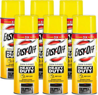 Easy-Off Heavy Duty Oven Cleaner Spray, Regular Scent, Removes Grease, 14.5 ounce (Pack Of 6)