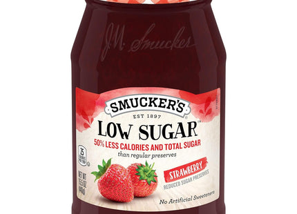 Smuckers Reduced Sugar, Strawberry Preserves, No Artificial Sweeteners, 15.5 Ounces (Pack Of 1)