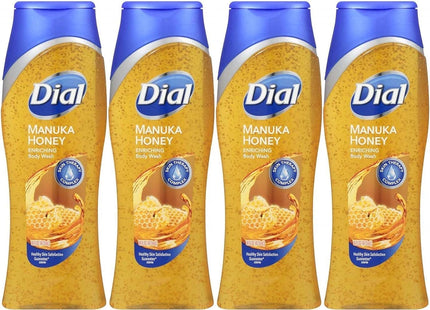 Dial Manuka Oil Honey Enriching Body Wash, With Moisturizing Conditioners And Gentle Cleansers 16 Ounce (Pack Of 4)