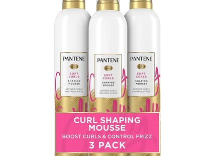 Pantene Pro-V Soft Curls Shaping Defining Mousse, Maximum Hold, Controls Frizz, 6.6 Ounce (Pack Of 12)