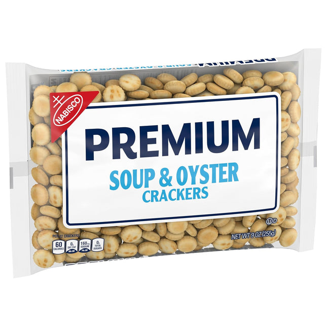 Nabisco Premium Original, Round, Bite Sized Soup & Oyster Crackers, Fat-Free, 9 Ounce (Pack Of 1)