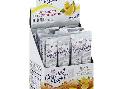 Crystal Light On-the-Go-Iced-Tea-OTG-Mix Lemonade Sticks Powder, Lemonade Flavor, 0.17 oz 30 Count (Pack Of 5)