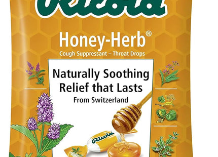 Ricola Honey Herb Herbal Cough Suppressant Throat Drops, 24 Count Bag (Pack Of 7)