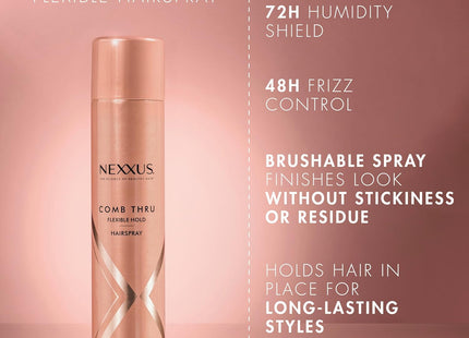 Nexxus Comb Thru Natural Medium Hold, Design And Finishing Mist Hairspray, 10 Ounce (Pack Of 6)