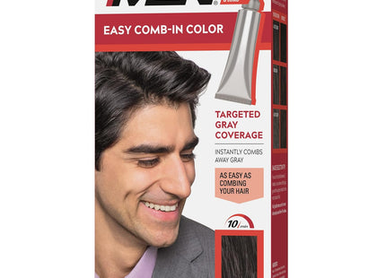 Just For Men Easy Comb-in Men's Hair Color, with Applicator, Real Black, A-55 (Pack Of 24)