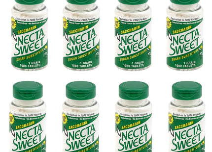 Necta Sweet 1-Grain Saccharin Tablets, Zero-Calorie Sugar Substitutes Tablet, 1000 Count Bottle (Pack Of 2)