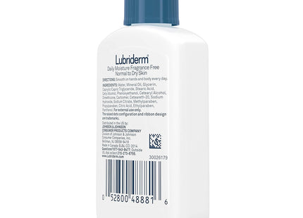 Lubriderm Daily Moisture, Hydrating Body Lotion, for Normal to Dry Skin, with Pro-VitaminB5, 6 Fl Oz (Pack Of 6)