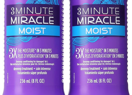 Aussie 3 Minute Miracle Moist Detangling Deep Conditioner, Paraben Free, 8 fl Ounce (Pack Of 12)