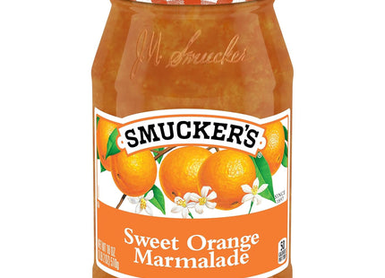 Smuckers Sweet Orange Marmalade, Glass Jar, Kosher, 18 Ounces (Pack Of 12)