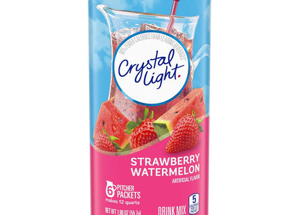 Crystal Light Strawberry Watermelon Drink Mix, (55.7 G) 12-Quart Canister 1.96 Ounce (Pack Of 24)