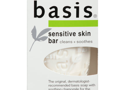 Basis Sensitive Skin Bar Soap, Cleans Plus Smooths, Unscented Soap Bar For Sensitive Skin 4 Ounce (Pack Of 4)