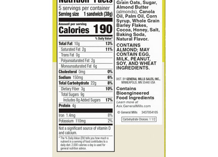 Nature Valley Breakfast Biscuits with Nut Filling, Cocoa Almond Butter, 5-1.35 Oz Total 6.75 ounce (Pack Of 3)