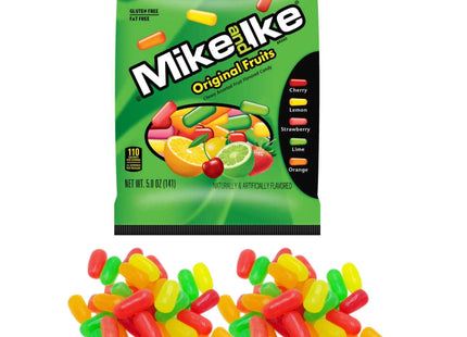 Mike and Ike Original Assorted flavors Fruits Chewy Candy, Classic treat, Theater Box, 5 Ounce (Pack Of 8)