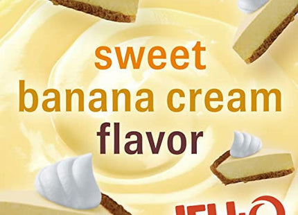 Jell-O Banana Cream, Artificial Flavored, Instant Pudding Mix & Pie Filling, No Artificial Sweeteners, 3.4 Ounce (Pack Of 1)