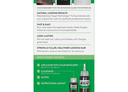Just For Men Shampoo-In Color Gray Hair Coloring H-50 Darkest Brown - Personal Care > & Styling Shampoo Conditioner