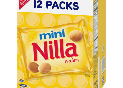 Nilla Wafers Mini Cookies, Traditional Vanilla Wafers Cookies, Perfect for Snacking, 1 ounce 12 Count (Pack Of 2)