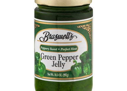 Braswell Country Classic, No cholesterol, All natural Green Pepper Jelly, 10.5 Ounce (Pack Of 12)