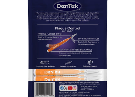 DenTek Easy Brush Interdental Oral Cleaners, Standard, Fresh Mint, 16 Count, (Pack Of 1)