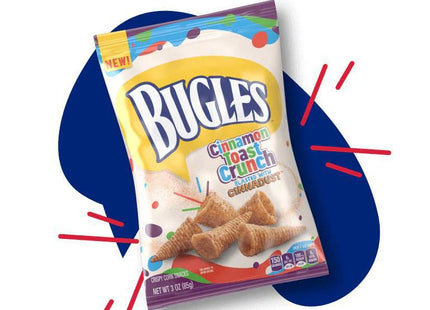 Bugles Corn Snacks, Cinnamon Toast Crunch, Sweet and Salty Churro, 3 Ounce (Pack Of 6)