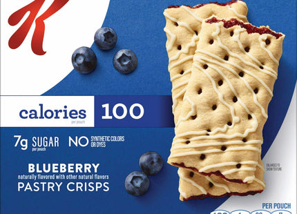 Kellogg's Special K Blueberry Chewy Pastry Crisps, 100 Calorie Snacks, Ready-to-Eat Breakfast Bars, 12 Crisps, 5.28 Ounce (Pack Of 1)