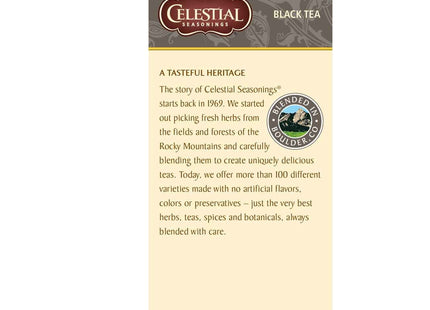 Celestial Seasonings Black Tea, Victorian Earl Grey, Contains Caffeine, 25 Count (PacK Of 24)