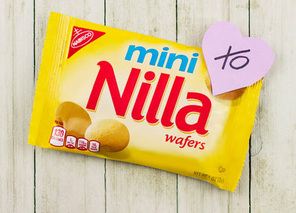 Nilla Wafers Mini Cookies, Traditional Vanilla Wafers Cookies, Perfect for Snacking, 1 ounce 12 Count (Pack Of 2)