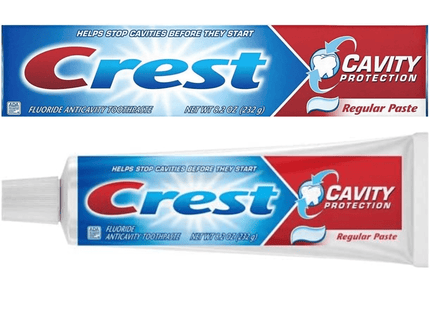 Crest Fluoride Cavity Protection Toothpaste, Regular Past, 8.20 Ounce (Pack Of 4)