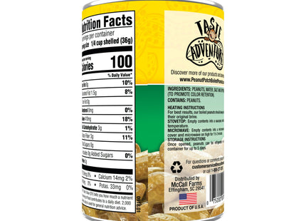 Peanut Patch Original Green Boiled Fresh Peanuts, Sugar-Free, 13.5 Ounce Can (Pack Of 10)