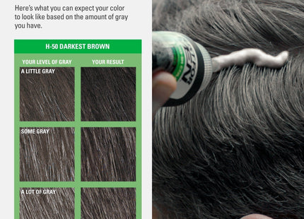 Just For Men Shampoo-In Color Gray Hair Coloring H-50 Darkest Brown (12 Pack) - Personal Care > & Styling Shampoo