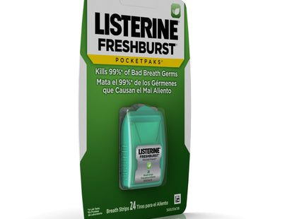 Listerine Pocketpaks, Fresh Breath Strips, Kills Bad Breath Germs, Freshburst Spearmint Flavor, 24-Strip (Pack Of 1)