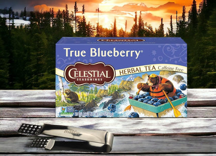 Celestial Seasonings Caffeine Free, Herbal Tea Bag, True Blueberry, 20 Count (Pack Of 6)