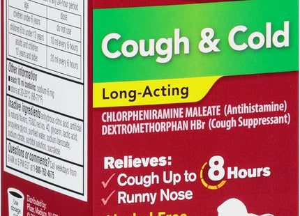 Robitussin Children's Long-Acting Cough and Cold Long Acting Liquid, Fruit Punch, 4 Ounce (Pack Of 24)