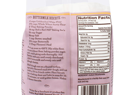 Bob's Red Mill Gluten-Free, No Added Chemicals, Premium Baking Soda, 16 Ounce (Pack Of 3)