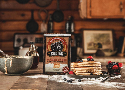 Kodiak Cakes Buttermilk Pancake and Waffle Mix Power Cakes, Flapjack and Waffle Baking Mix, Dark Chocolate, 20 Ounces (Pack Of 12)