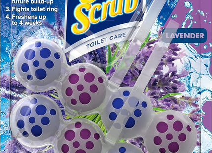 Soft Scrub 4-in-1 Rim Hanger Toilet Bowl Cleaner, Lavender, 2 Count (Pack Of 8)