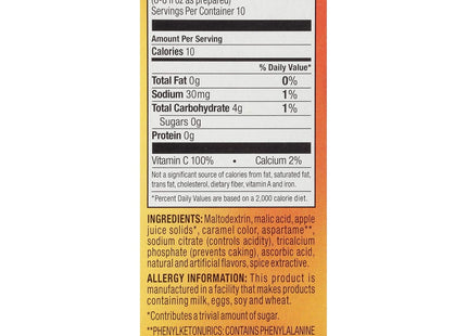 Alpine Spiced Apple Cider Sugar Free, Rich in Vitamin C and Low Calorie, Instant Drink Mix, 1.4 Ounce (Pack Of 48)