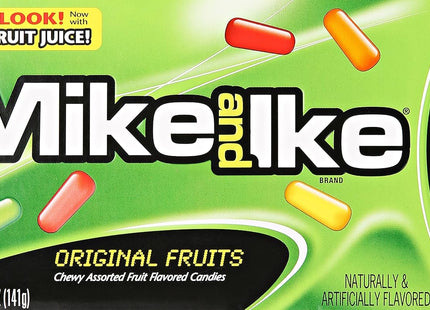 Mike and Ike Original Assorted flavors Fruits Chewy Candy, Classic treat, Theater Box, 5 Ounce (Pack Of 8)