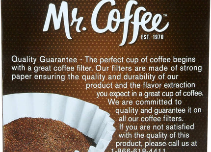 Mr. Coffee White Paper Coffee Basket Filters 8-12 Cup White Paper, 8-inch, 50 Filters (Pack Of 2)