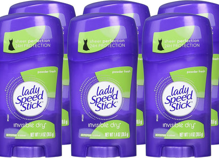 Lady Speed Stick Invisible Dry, Underarm Antiperspirant Deodorant, Powder Fresh Scent, 1.4 Ounce (Pack Of 1)