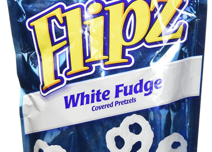 Flipz Crunch White Covered Pretzels Fudge, Salty Crunchy Oven Baked Pretzels Twists 5 ounce (Pack Of 1)