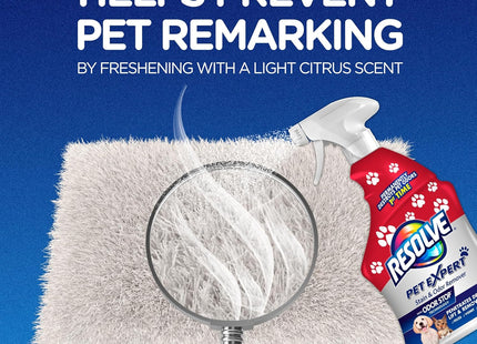 Resolve Pet Stain & Odor Remover Carpet Cleaner Aerosol Spray, 22 Ounce (Pack Of 3)