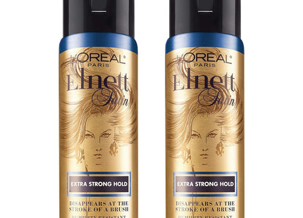 L'Oreal Paris Elnett Satin Extra Strong Hold Hairspray, Humidity Resistant, 2.2 fl oz (Pack Of 12)