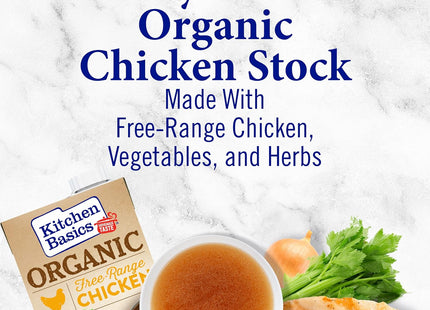 Kitchen Basics Organic Free Range Chicken Stock, 32 fl oz (Pack Of 6)