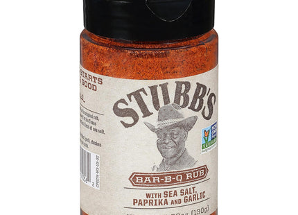 Stubb's All Purpose BBQ Barbecue Rub, With sea salt, paprika and garlic, 4.62 Ounce (Pack Of 6)