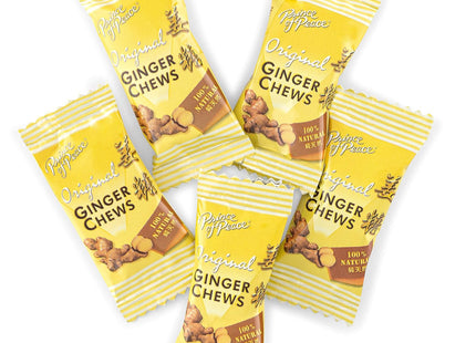 Prince of Peace 00% Natural Ginger Candy, Original Ginger Chews, Candied Ginger, 4 Ounce (Pack Of 5)