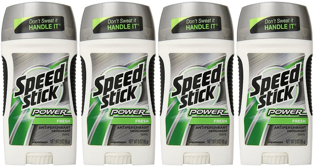 Speed Stick Mennen, Power Fresh, Antiperspirant Deodorant Stick, All Day Protection, 3 Ounce (Pack Of 4)