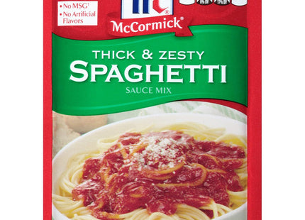 McCormick Spaghetti Sauce Mix Thick & Zesty Mixed Spices & Seasonings 1.37 Ounce (Pack Of 8)