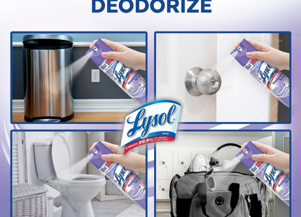 Lysol Disinfectant Liquid Aerosol Spray, Disinfecting and Deodorizing, Early Morning Breeze, 12.5 Oz (Pack Of 8)