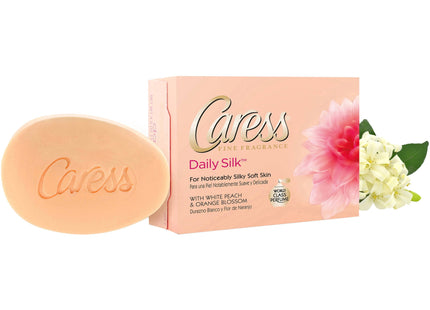 Caress Daily Silk Beauty Bars, White Peach & a Blend of Silk Orange Blossom, 4.25 oz 2 Bar (Pack Of 1)