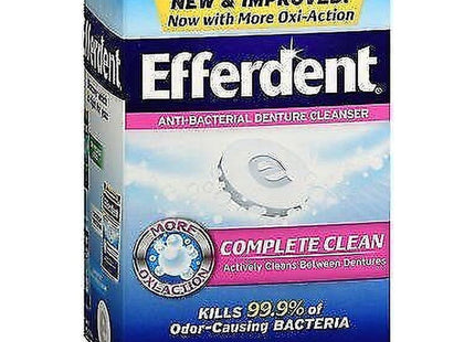 Efferdent Original Anti-Bacterial, Retainer and Denture Complete Cleanser Tablets, 102 Tablets (Pack Of 2)